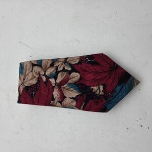 Jeffrey Scott Tie Mens One Size Multicolor Autumn Leaf Floral Microfiber USA
